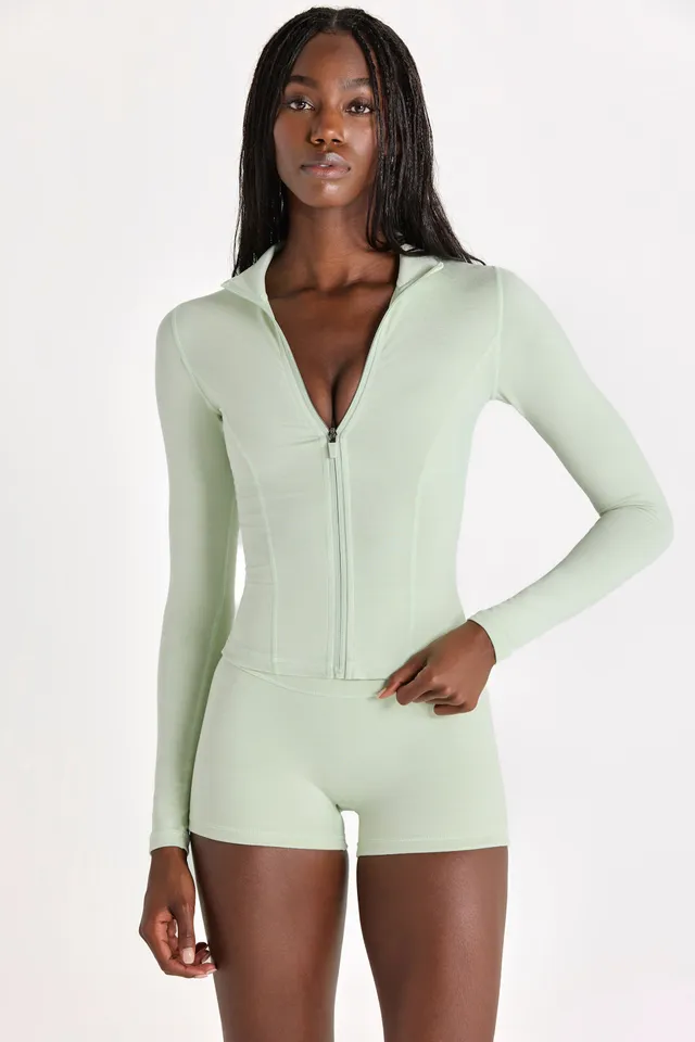 Oh Polly Bo+Tee BT0698 veste sport pistache chiné