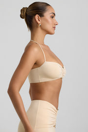 Oh Polly Jerika bralette halterneck crème jersey 6 cm