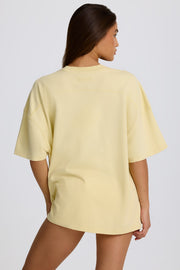 Oh Polly Tops t-shirt oversize jaune citron