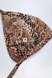 Oh Polly Cavas haut bikini triangle snake strass