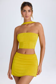 Oh Polly Kika jupe mini buttercup taille mi-haute froncée