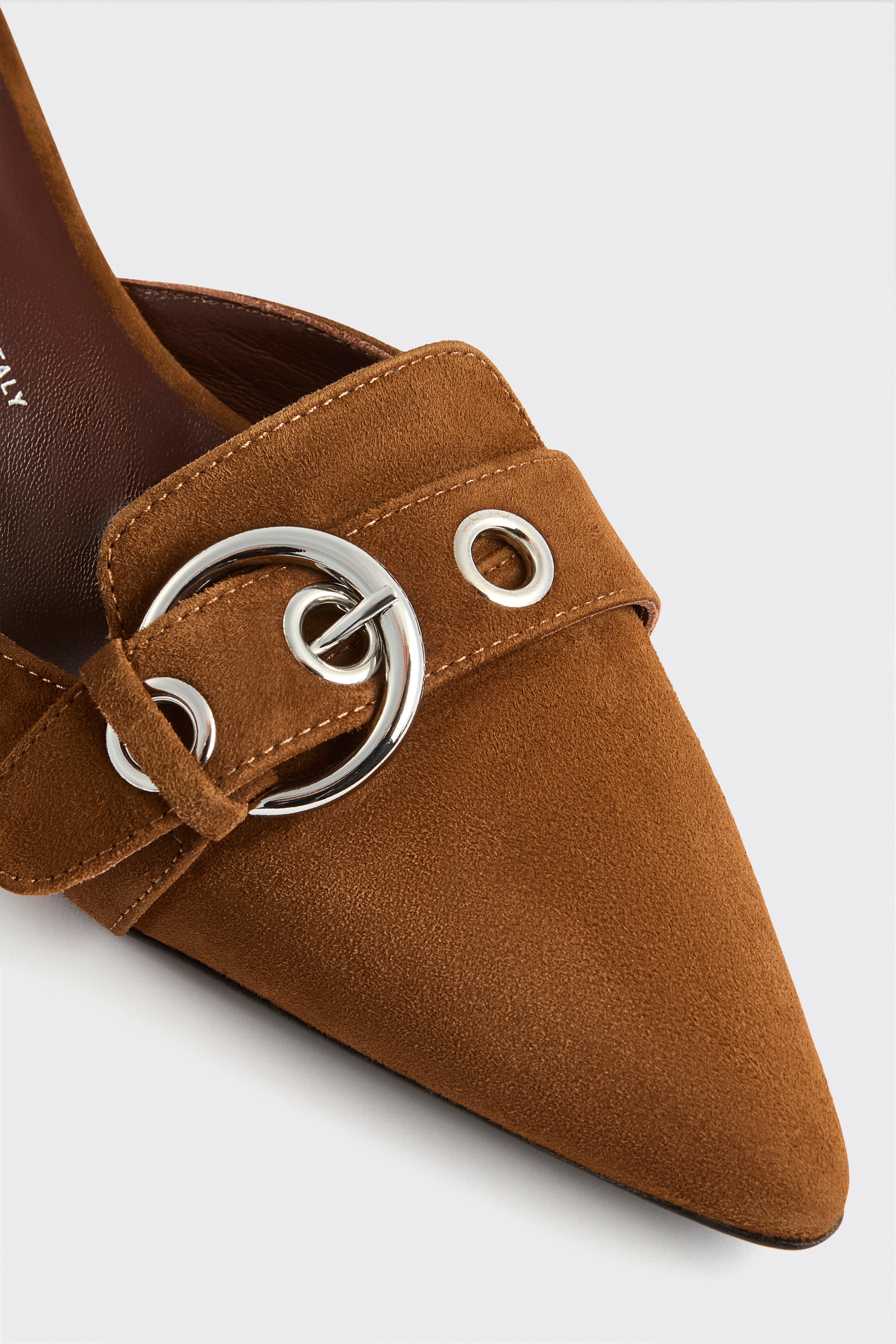 Liviana Conti Jude mules daim brandy talon 4 cm