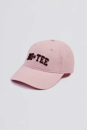 Bo+Tee casquette baseball coton rose poudré brodée réglable