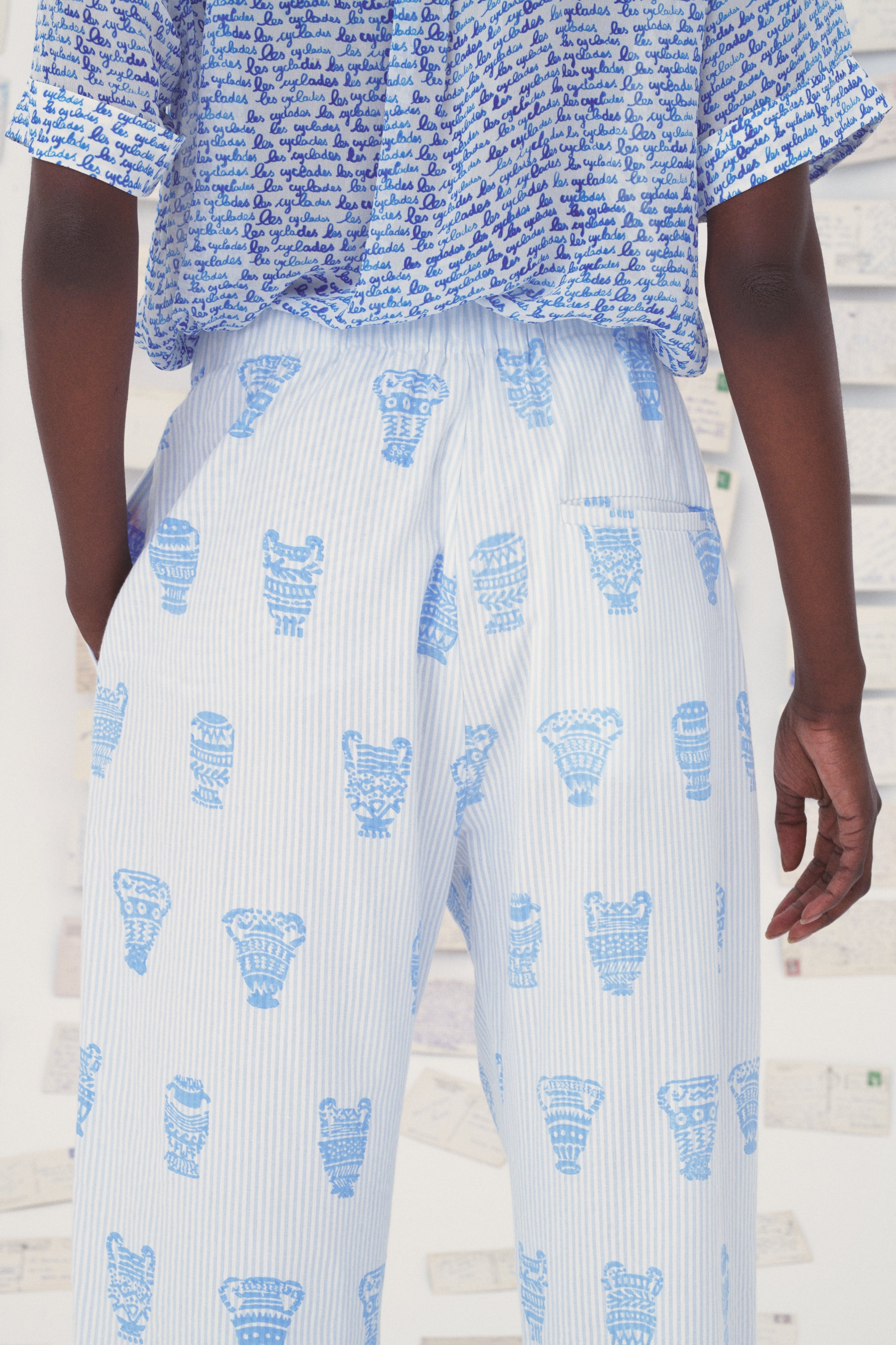 MII Mii en carte postale Kika pantalon coton vases M
