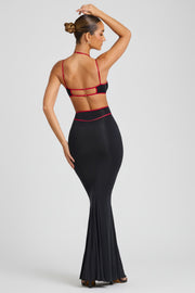 Oh Polly Bella 8010 robe soirée noire cut out