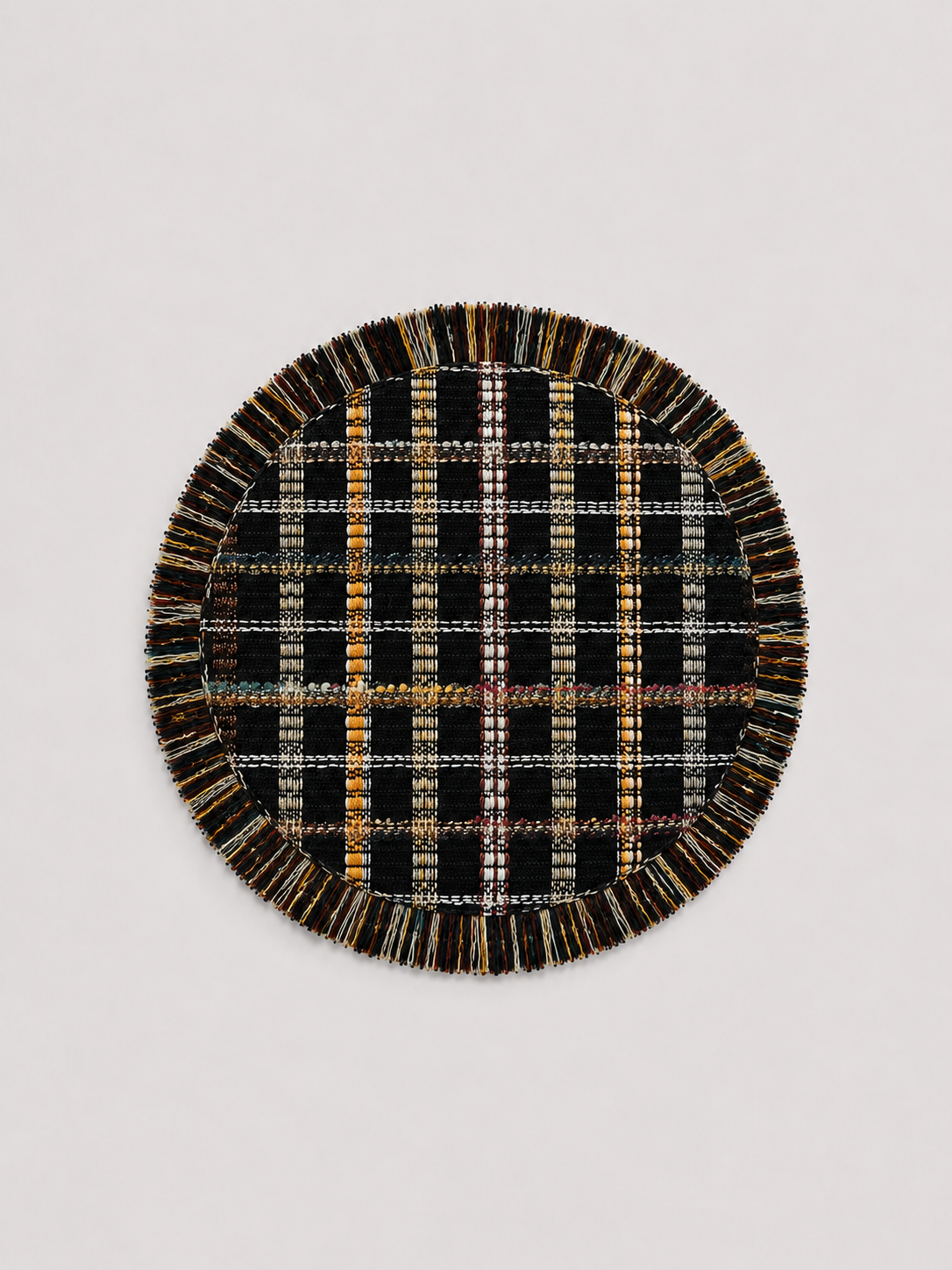 The Ethiquette Paris set de table rond tweed 35cm