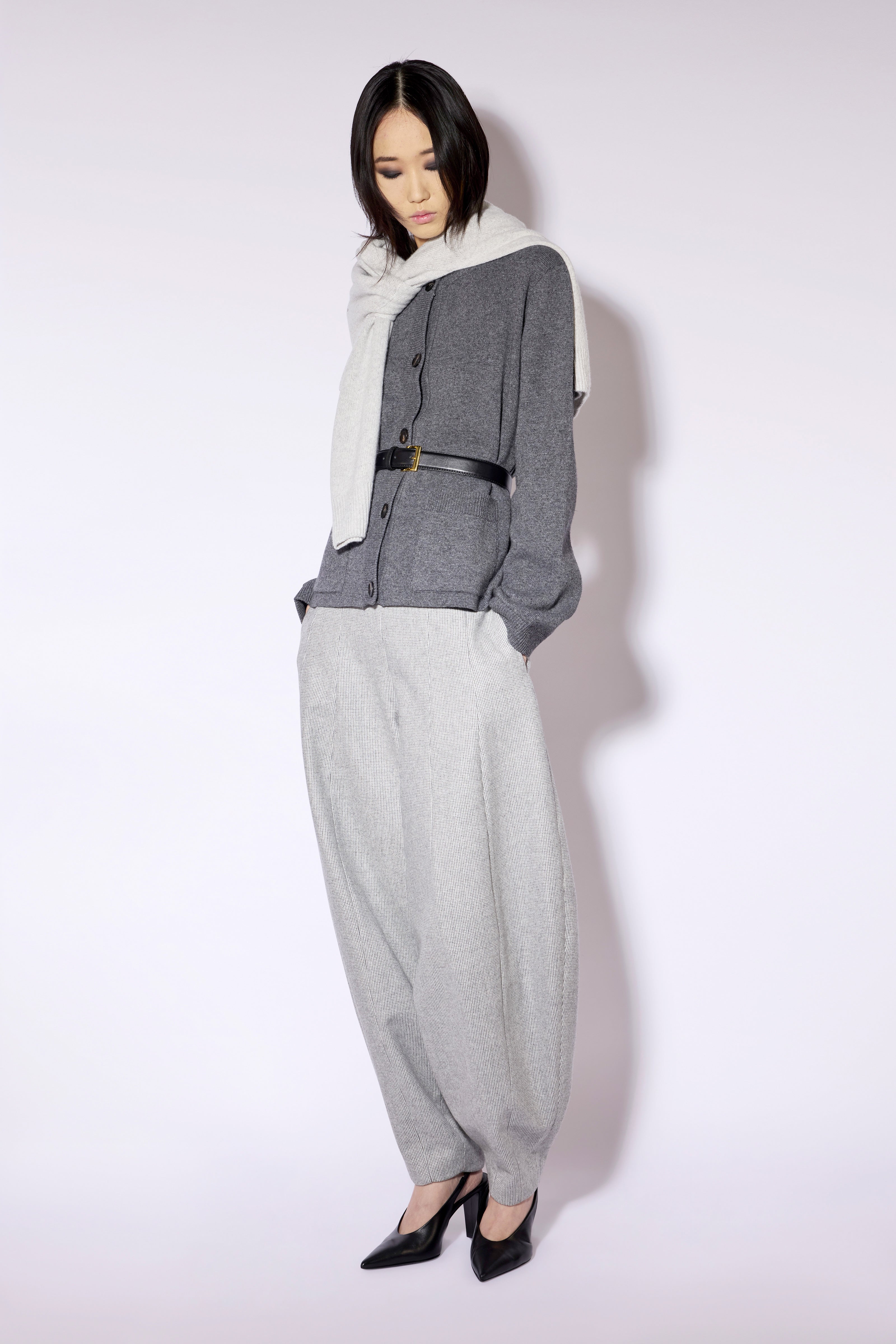 Liviana Conti Miles gilet cachemire gris M
