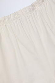 Oh Polly Dalila Pantalon Large Blanc Coton Poplin Poches