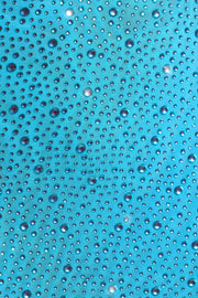 Oh Polly Embellished Inina mini jupe strass bleu aqua