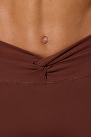 Oh Polly Change BT0895 legging marron poches sculptant