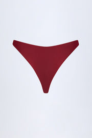 Oh Polly Swim Bermuda bas bikini cerise perles