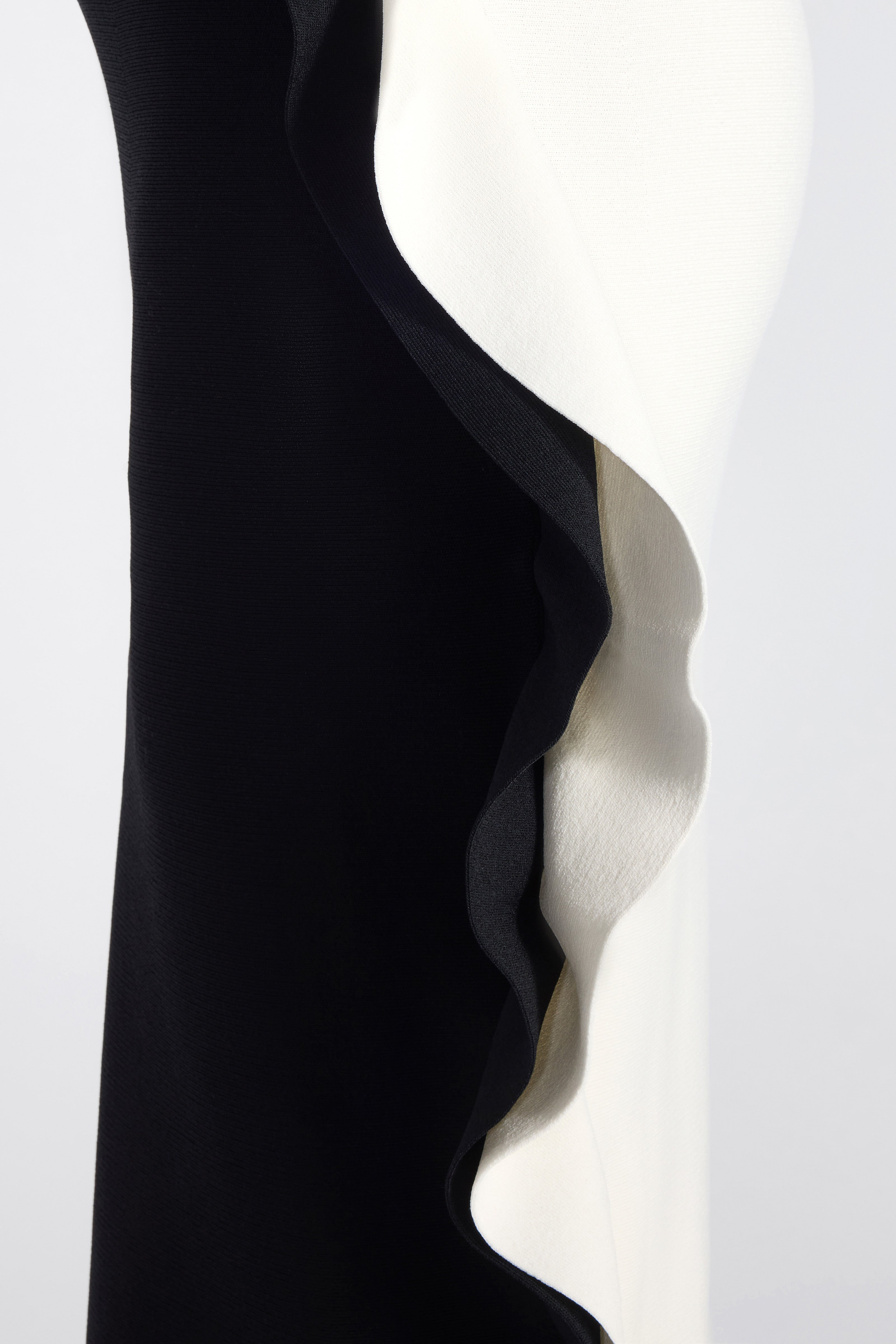 Liviana Conti Gillian jupe midi viscose noir/pomice
