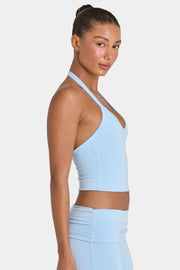 Oh Polly ButterCloud crop top débardeur bleu ciel