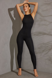 Oh Polly Vida combinaison noire moulante racer