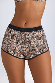 Oh Polly Praia NS0823 short mini imprimé léopard