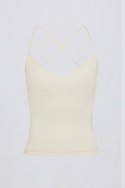 Oh Polly Tops BT2294 débardeur croisé crème