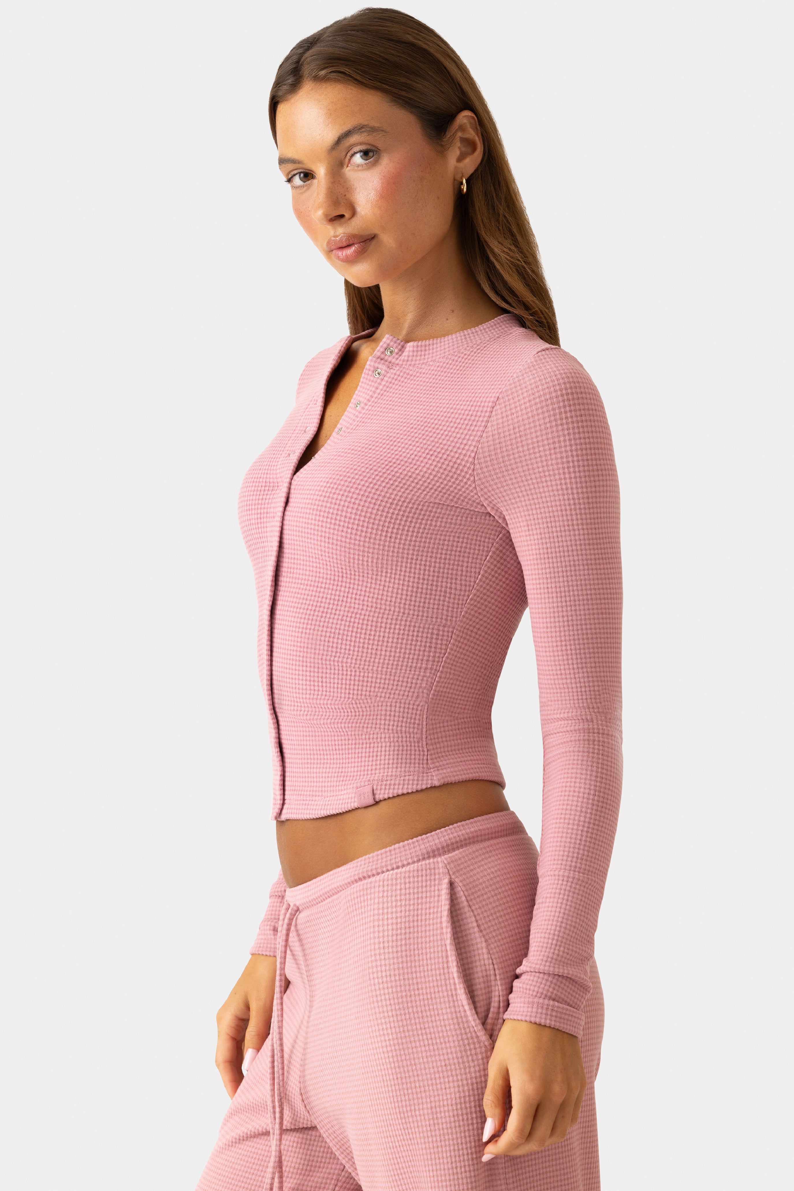 Oh Polly Bo+Tee Ribbed Gilet Berry