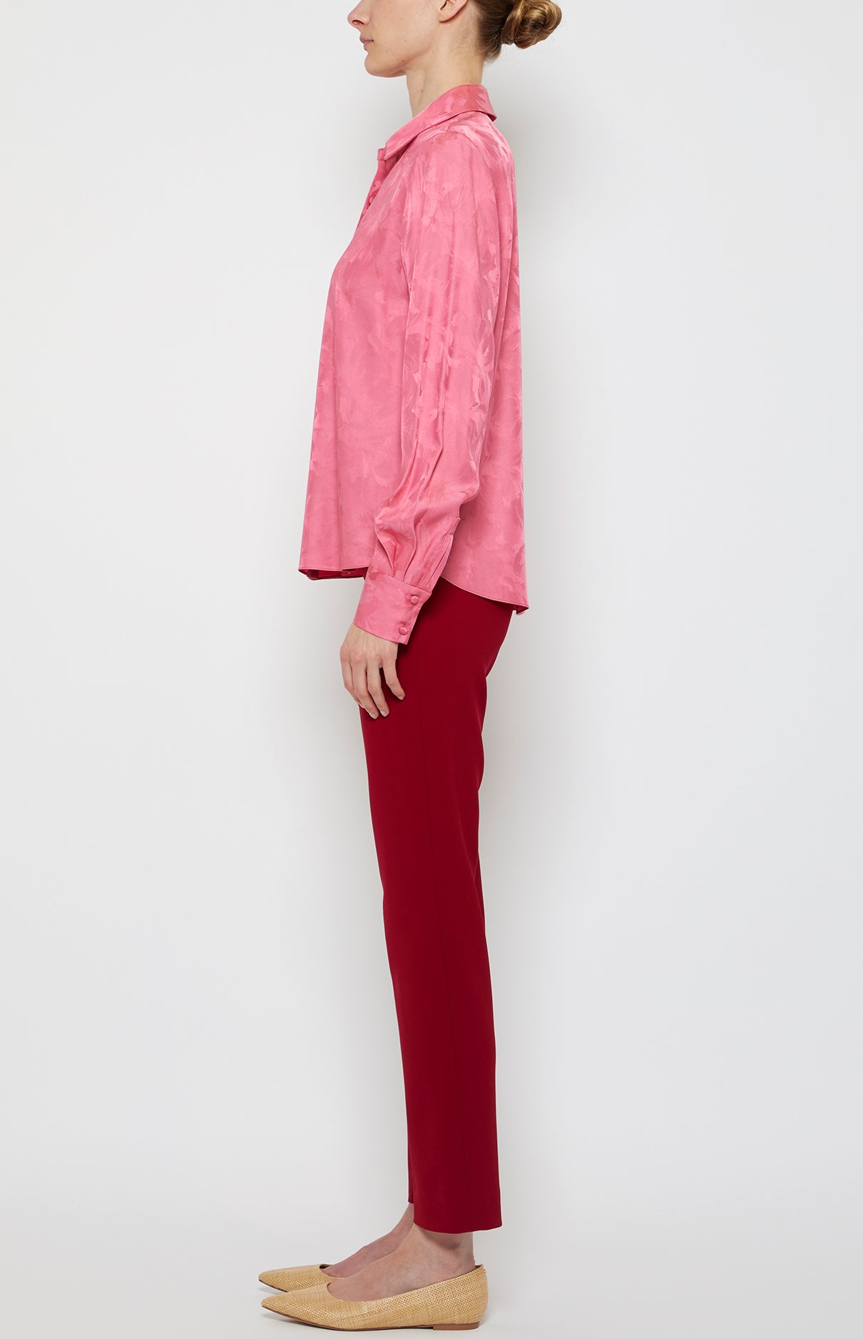 Prabal Gurung Stove Pipe Trouser pantalon rouge polyester