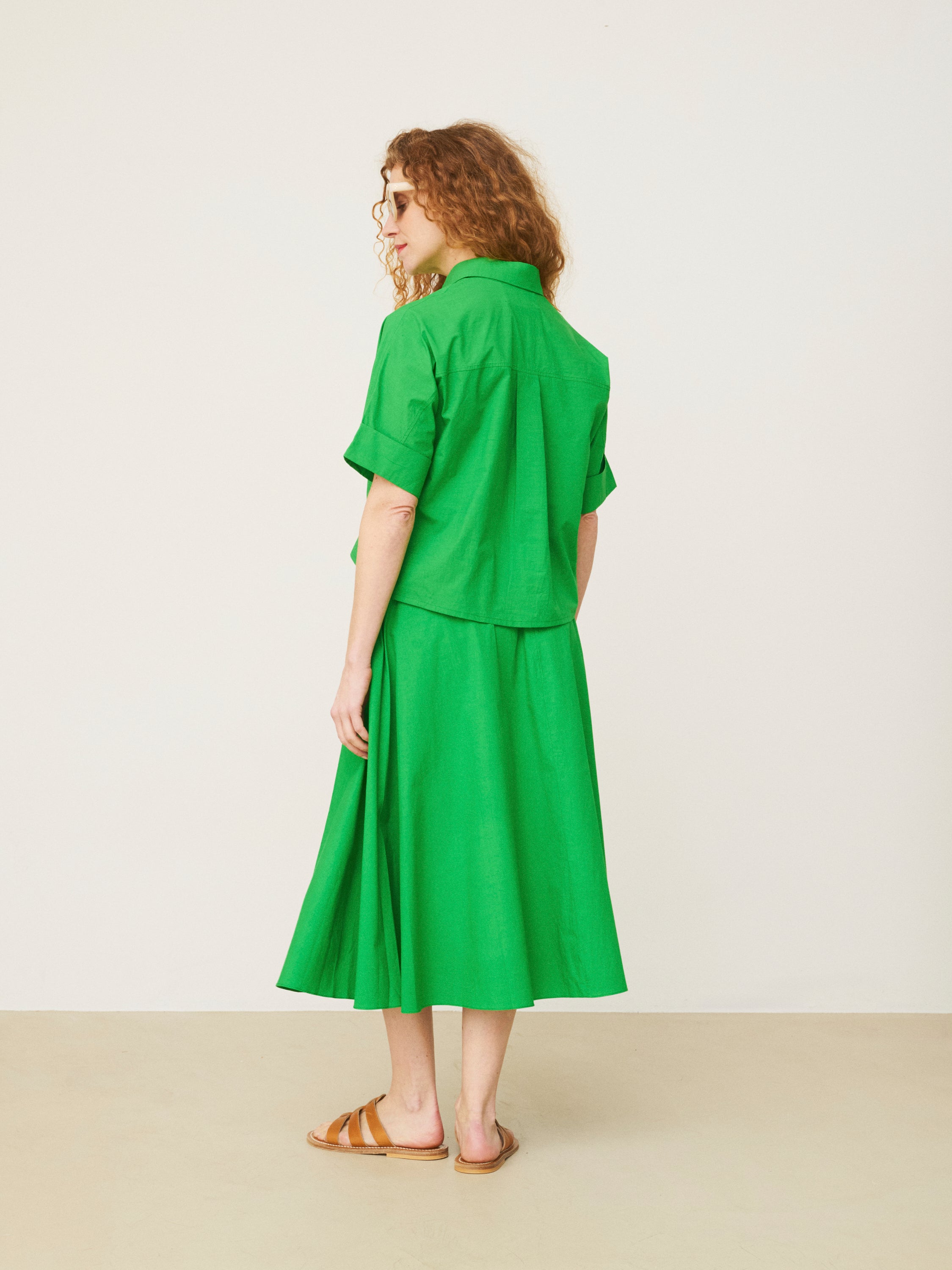 Mii Alba Marguerite chemise femme brodée coton