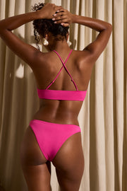 Oh Polly Icaria Bas de Bikini Fuchsia Anneaux
