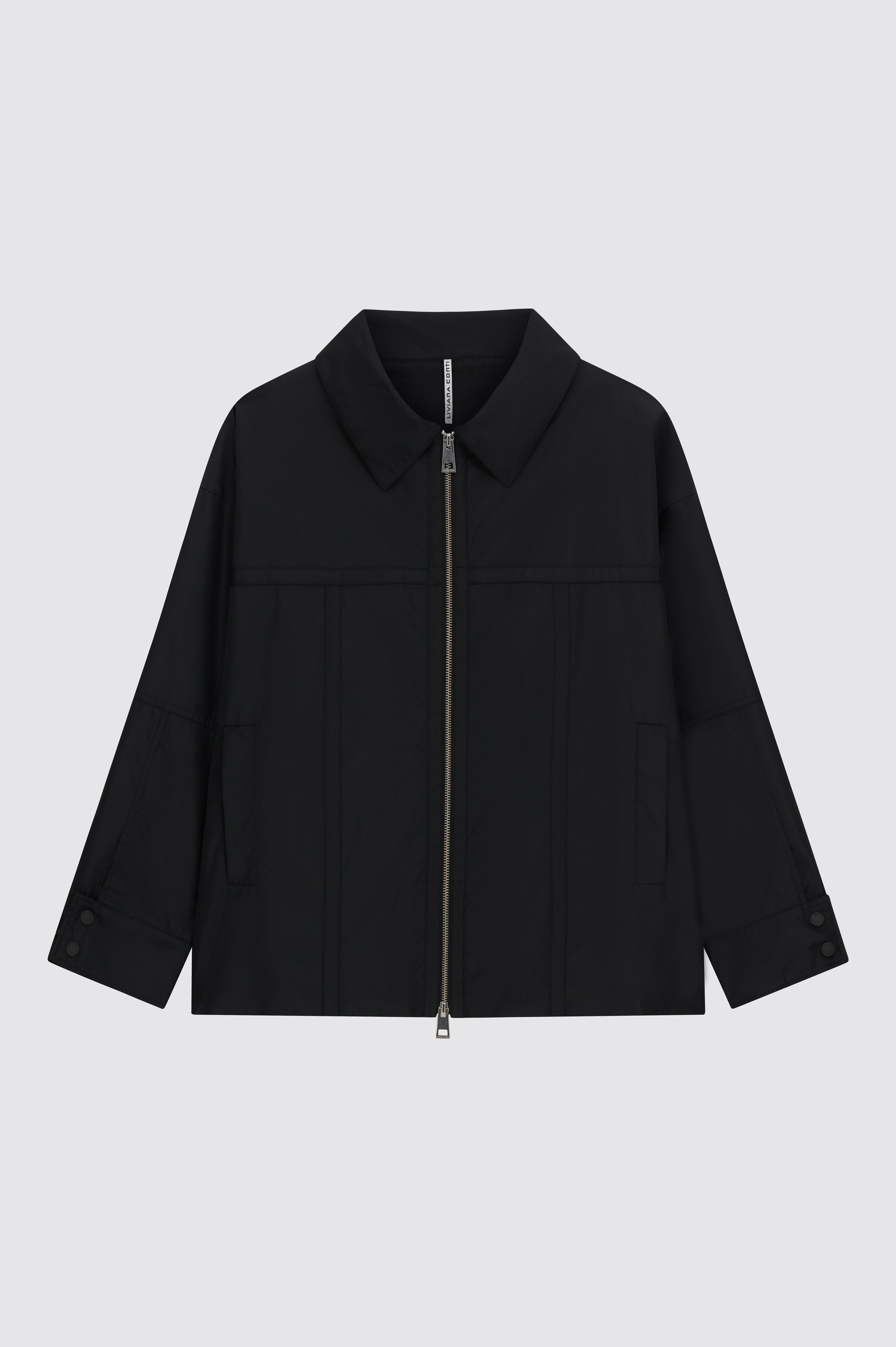 Liviana Conti Maxim veste femme Noir taffetas zippée