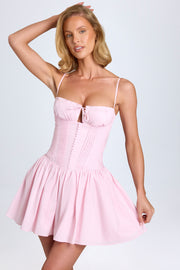 Oh Polly Dorothea 10391 robe blush mini coton