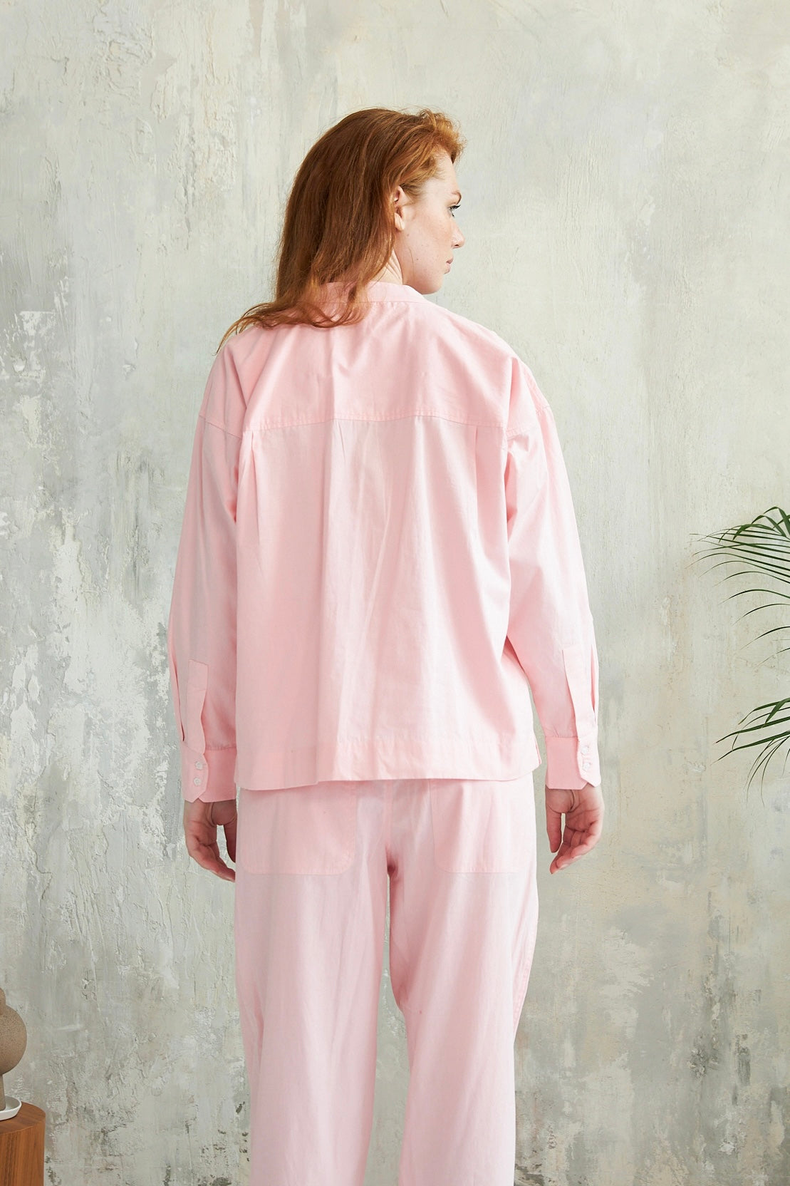 Chicosoleil Bobby top rose Meringue popeline coton
