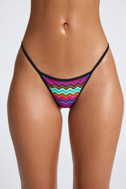 Oh Polly Swim bas bikini string multi print