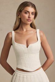 Oh Polly Nami 13693 top corset ivoire à lacets