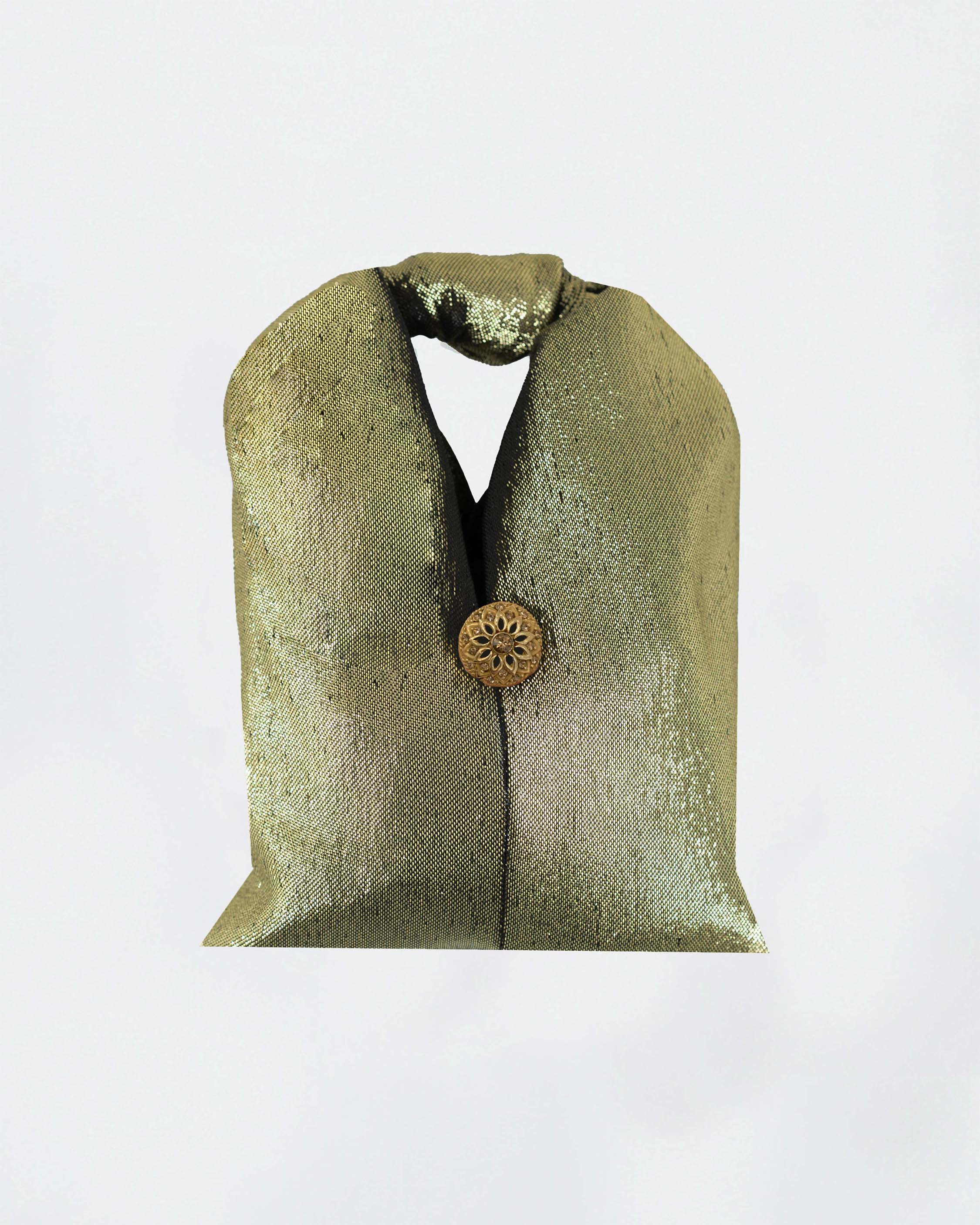 The Ethiquette Accessoires Pablo sac Mystical S jacquard doré