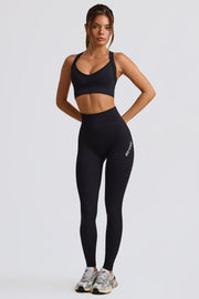 Oh Polly Super Sculpt Legging BT2434 Noir Taille Haute Gainant