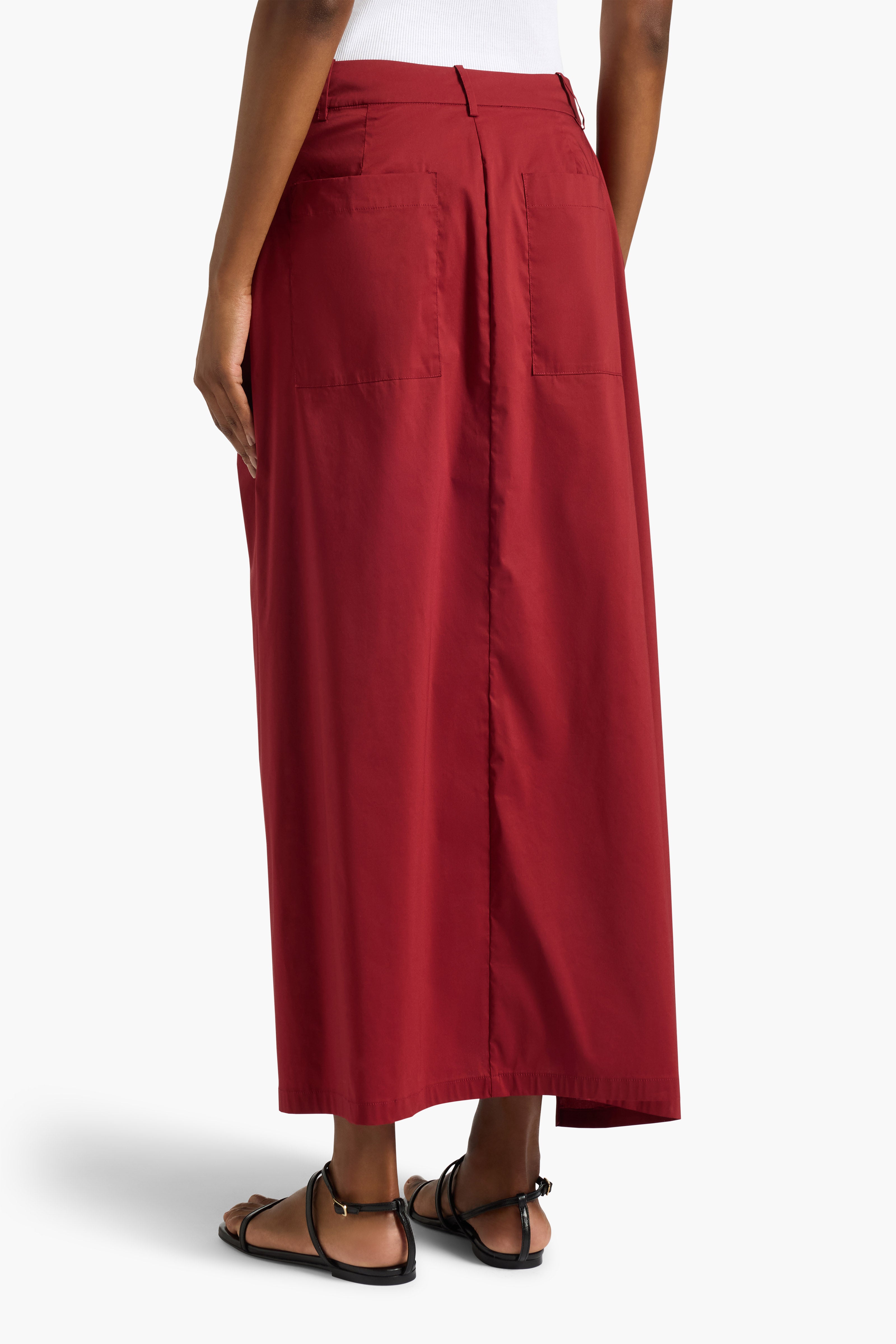 Liviana Conti Lindsey L6SK60 jupe longue terracotta drapée