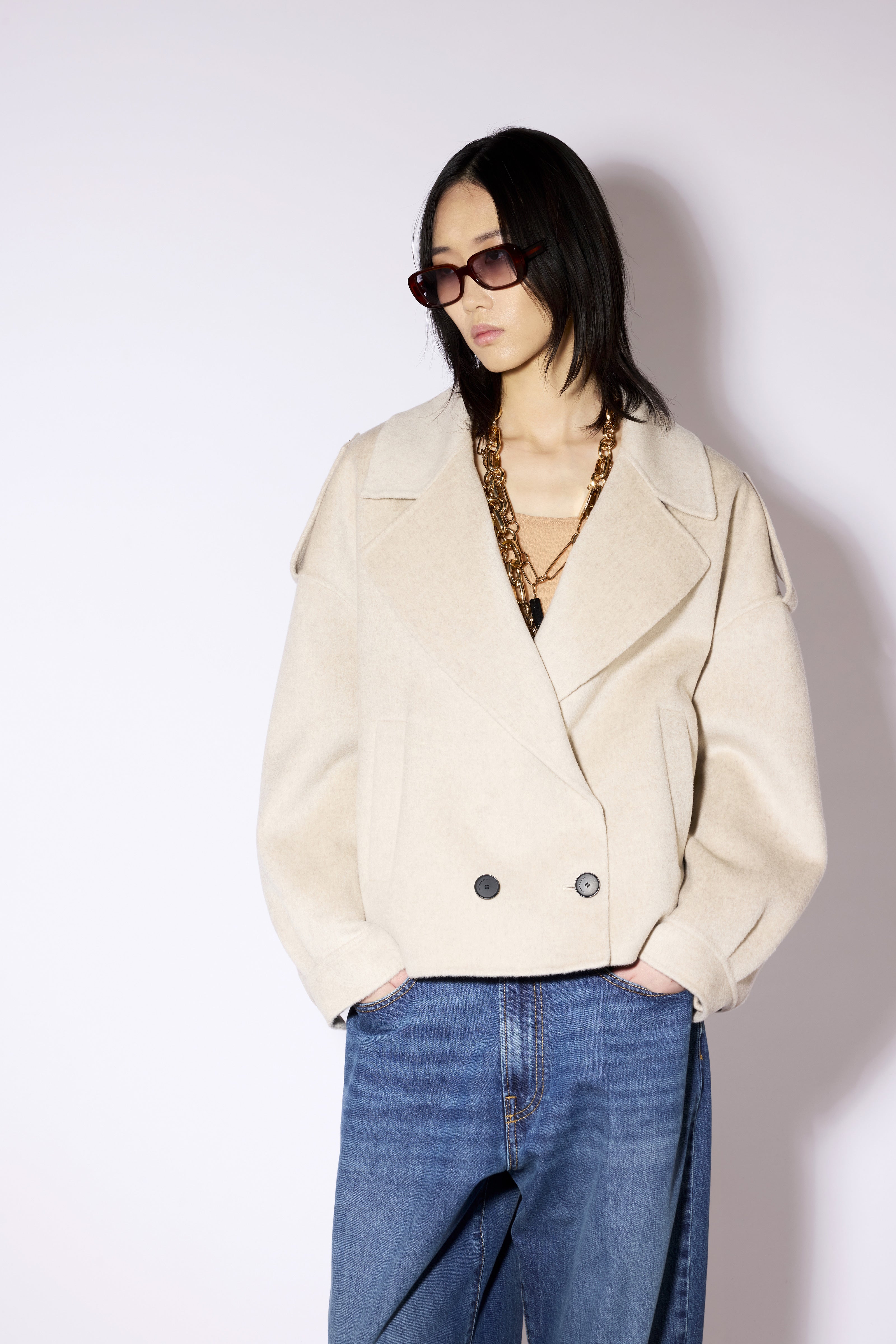 Liviana Conti Mathis manteau laine-cachemire Mocaccino