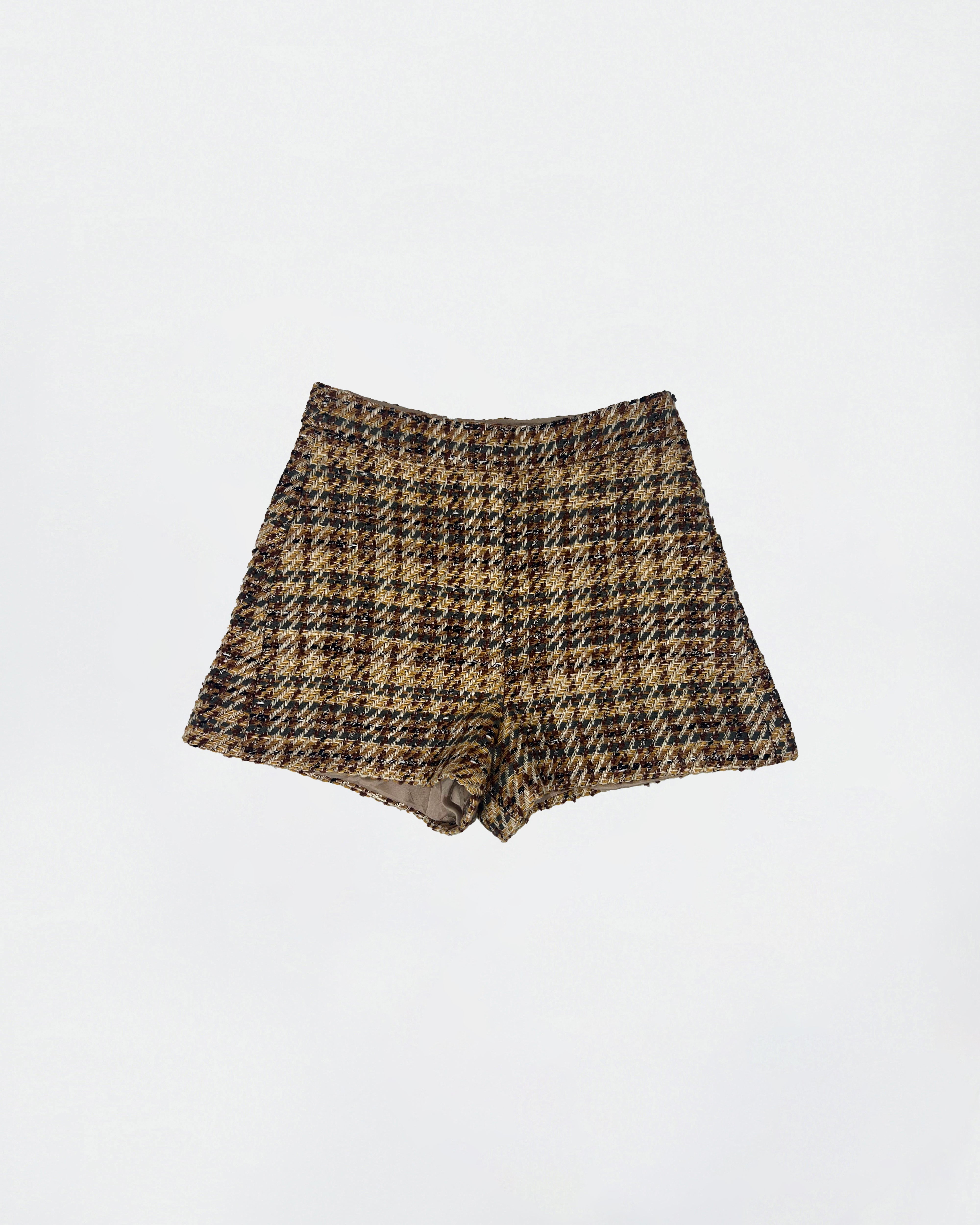 The Ethiquette Malhia Short Villeroy Short Tweed Taille Haute