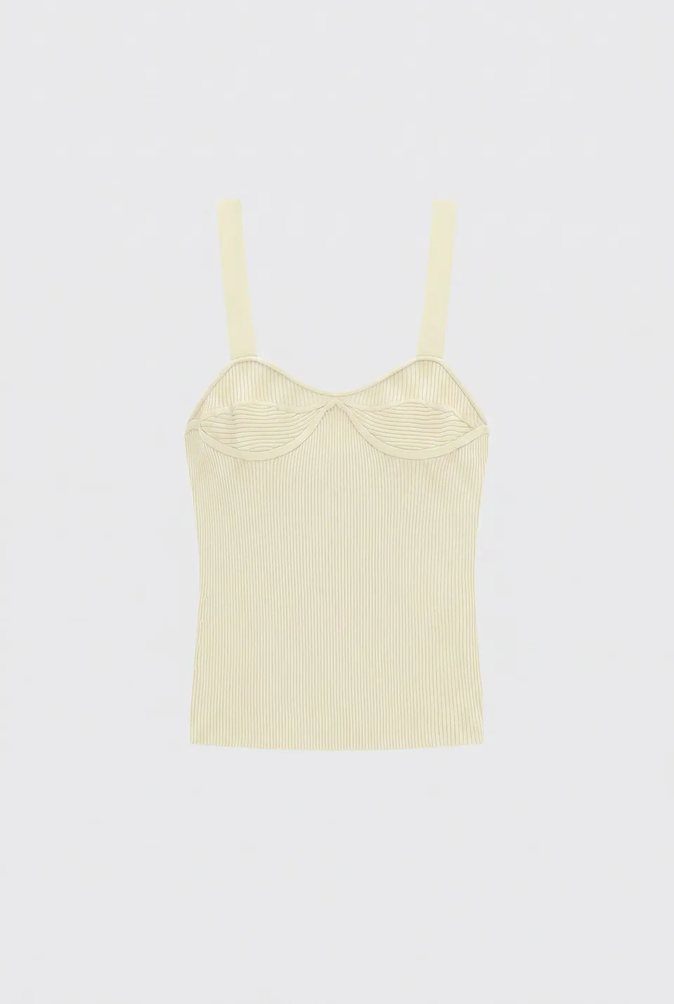 Liviana Conti Amy top femme gris perle bustier nylon