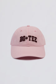 Bo+Tee casquette baseball coton rose poudré brodée réglable