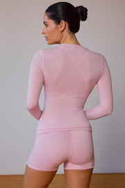 Oh Polly Knitwear Cardigan Long BT1599 Rose Clair