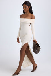 Oh Polly Dresses Honora 12458 robe longue ivoire dos ouvert