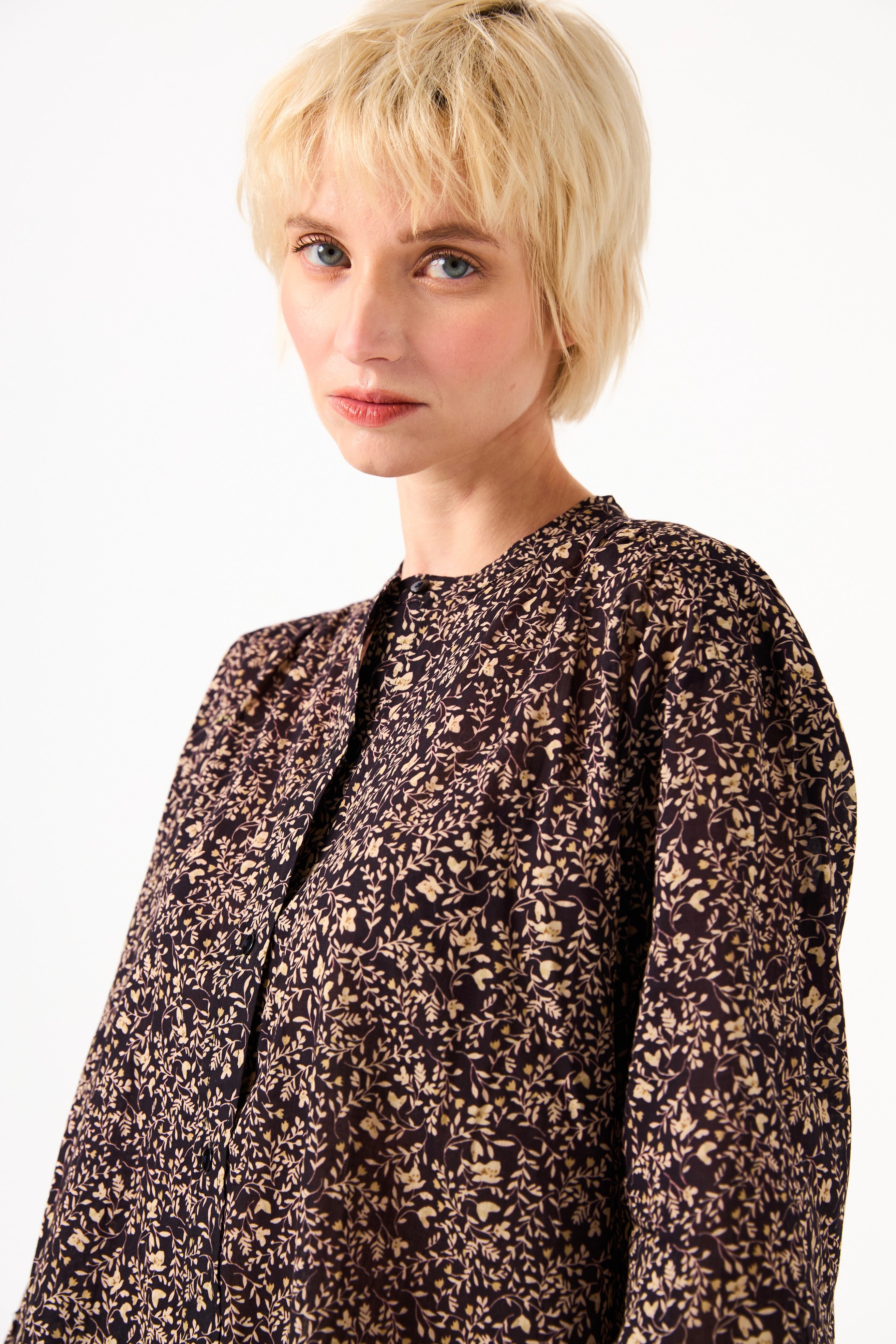 Chicosoleil Hina Chemise black liberty coton