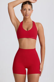 Oh Polly Bo+Tee brassière sport rouge respirante stretch