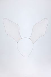 Oh Polly Accessories Serre-Tête Dentelle Blanc Lapin