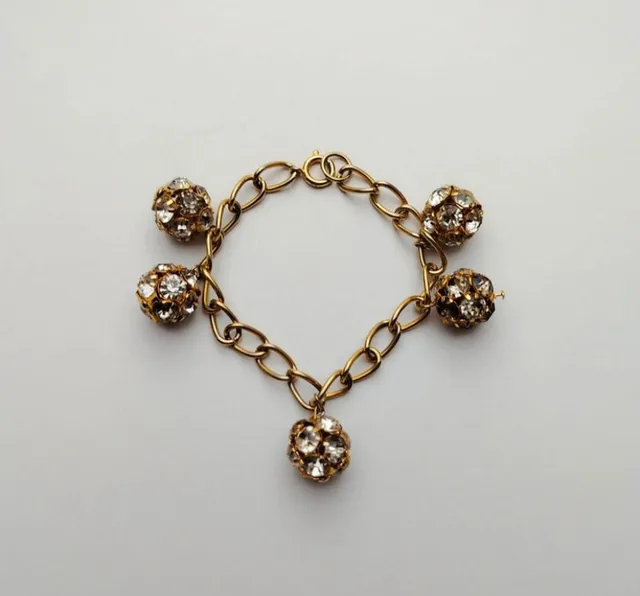The Ethiquette Strass Golden bracelet doré 19cm strass