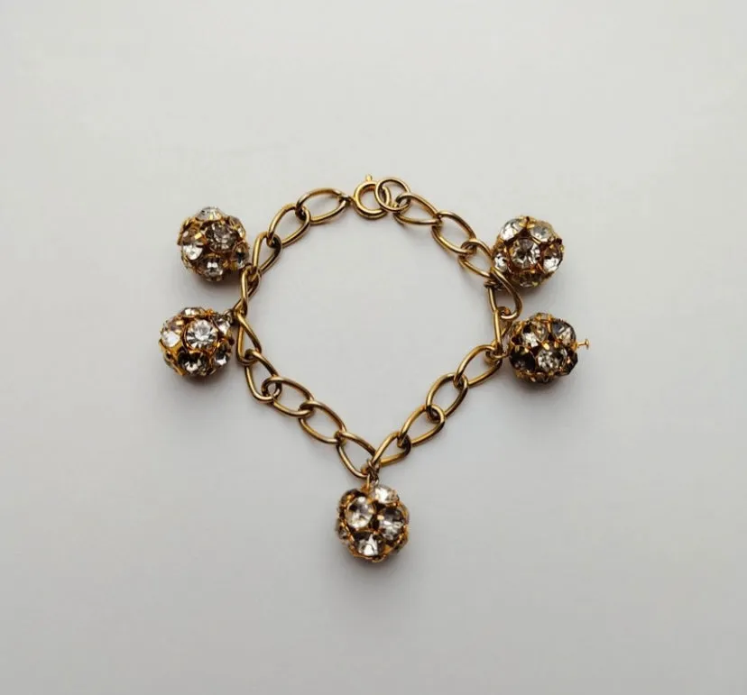The Ethiquette Strass Golden bracelet doré 19cm strass