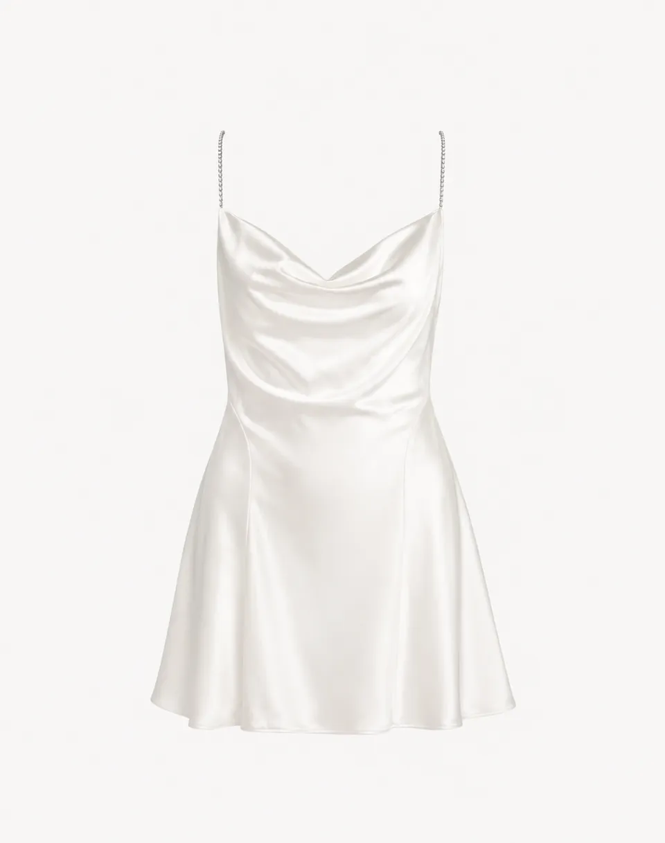 The Ethiquette Jenna robe satin soie blanche mariée XS-XL