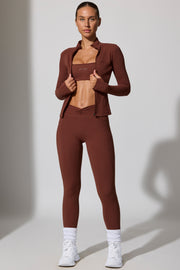 Oh Polly Change BT0895 legging marron poches sculptant