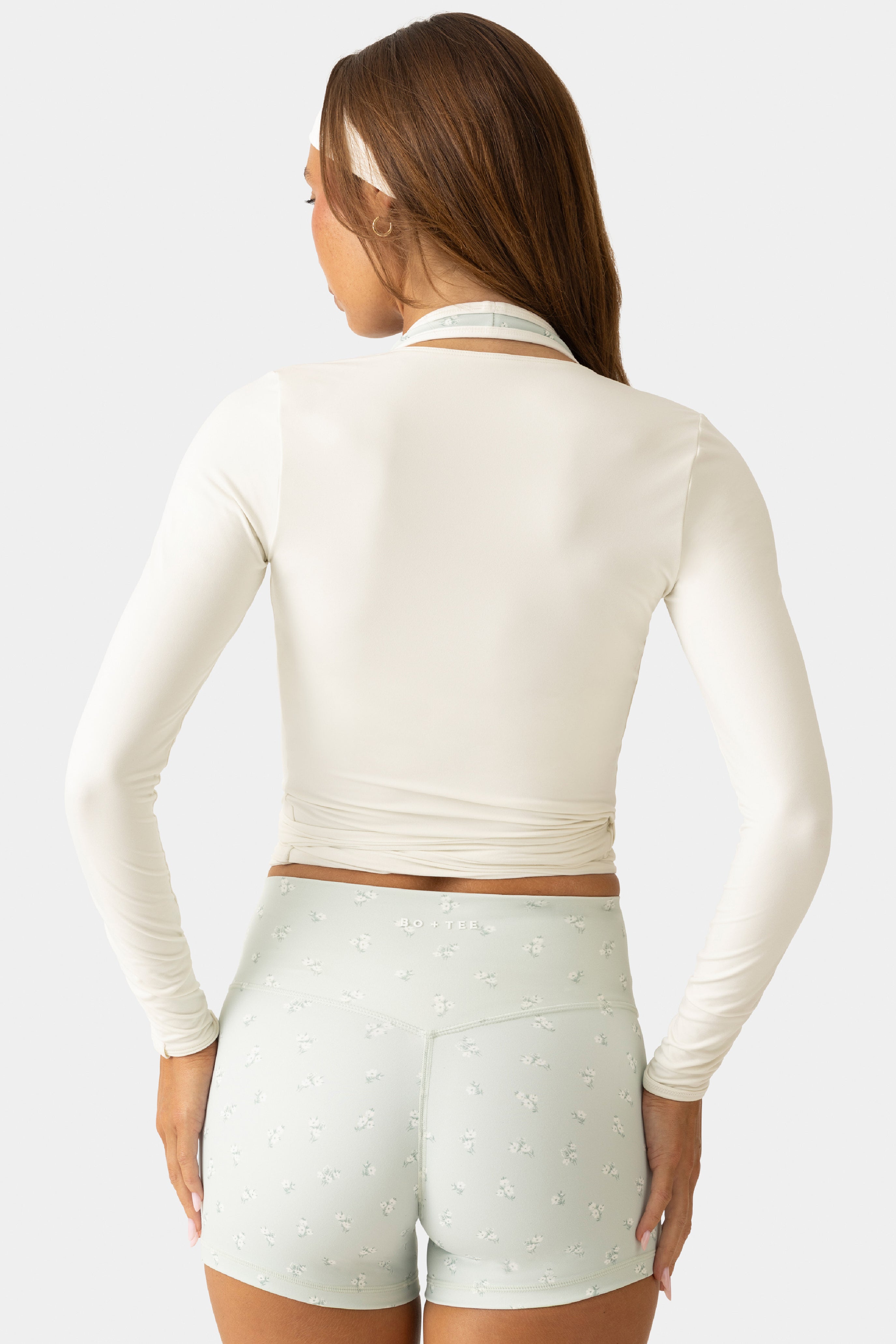 Oh Polly Bo+Tee Wrap Top haut manches longues vanilla
