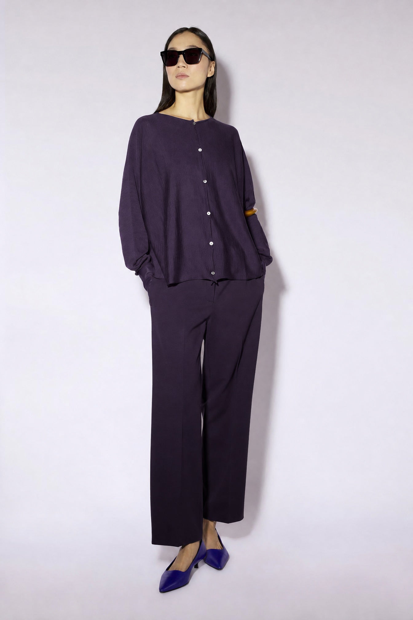 Liviana Conti Betsy cardigan bleu Bluetta taille M 100% laine