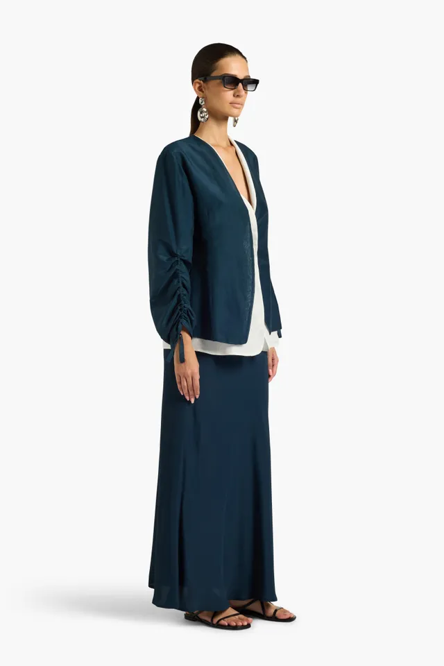 Liviana Conti Eston blazer bicolore coton-soie