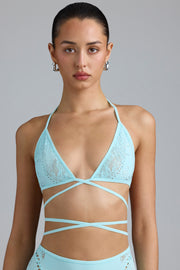 Oh Polly Liberty 8175 haut de bikini triangle ice blue