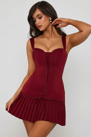Oh Polly Dresses Evangeline 10947 robe rouge corset